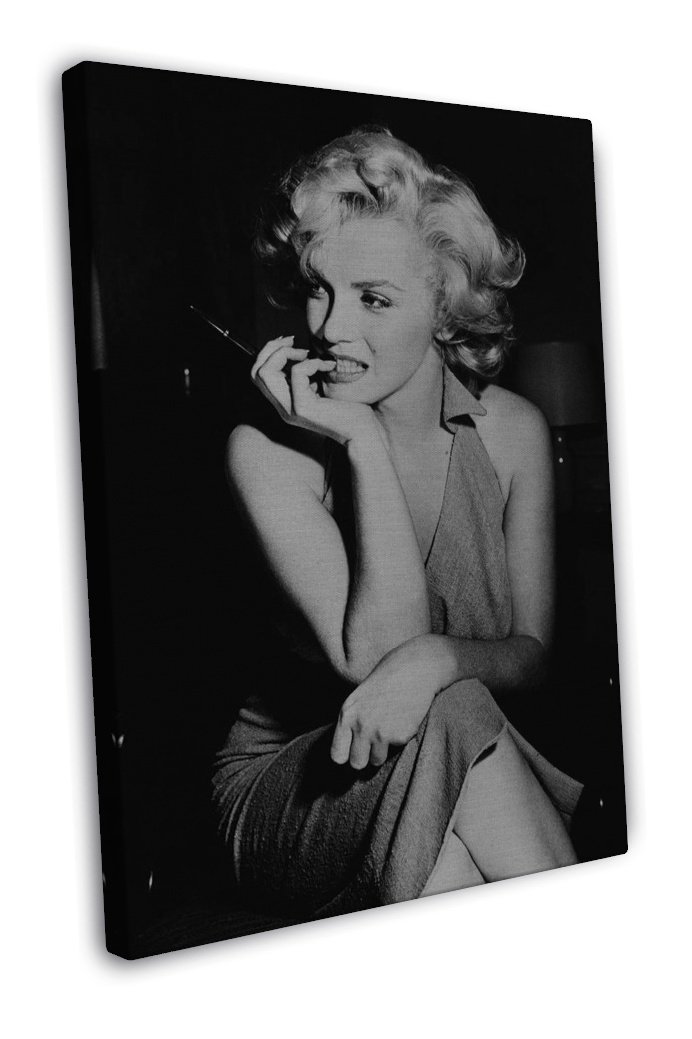 Marilyn Monroe Tattoo Graffiti Art 16x12 inch FRAMED CANVAS Print Decor