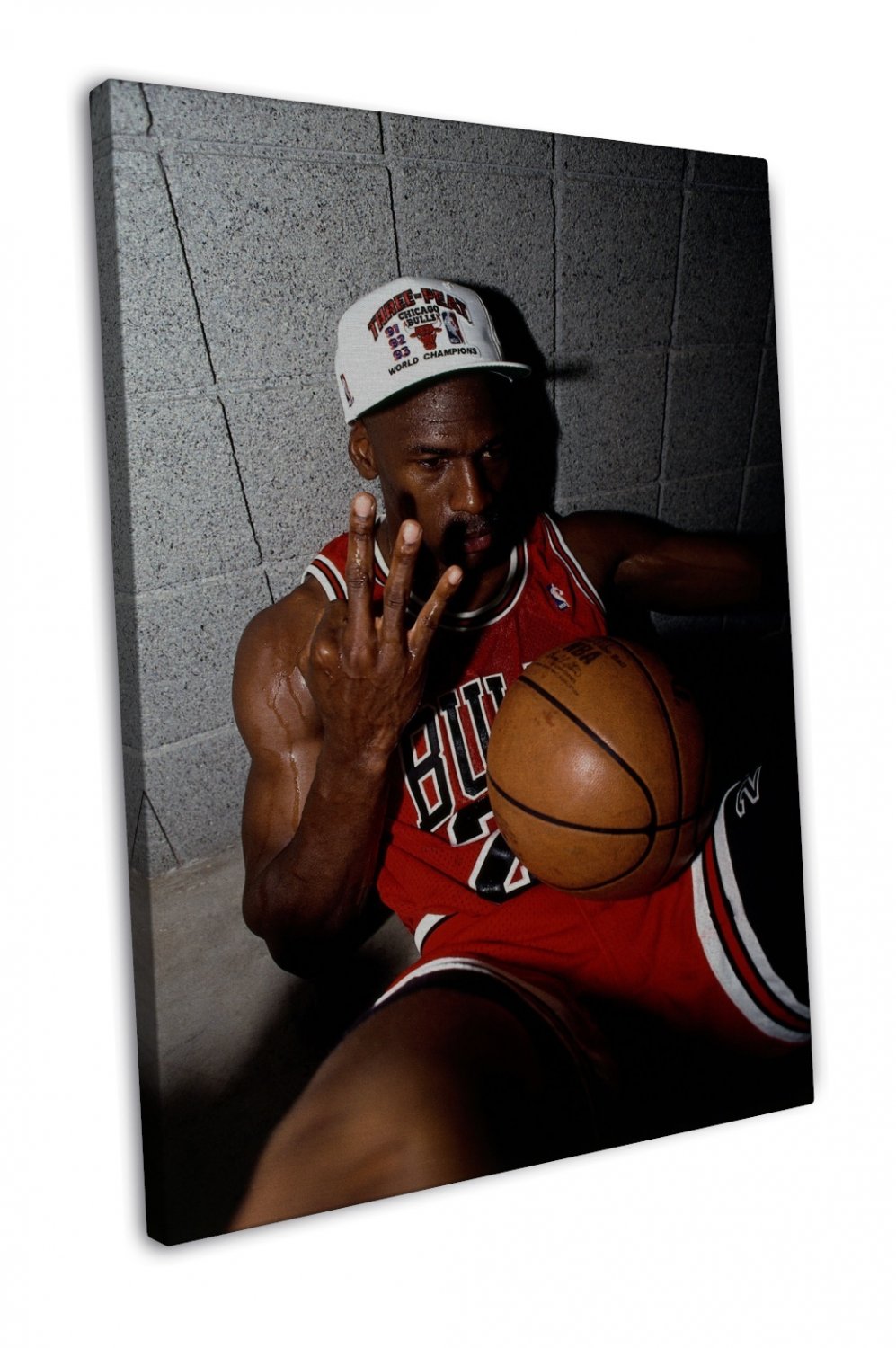 Michael Jordan Basketball Star Art 16x12 inch FRAMED CANVAS Print Decor