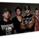 Avenged Sevenfold Metal Band Art 16x12 inch FRAMED CANVAS Print Decor