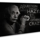 Albert Einstein Physicist Art 16x12 inch FRAMED CANVAS Print Decor