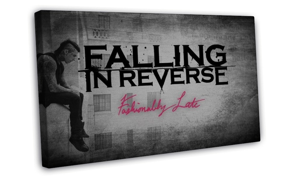 Falling In Reverse Music Stars Art 16x12 inch Framed Canvas Print Decor