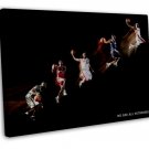 Lebron James Basketball Star Art 16x12 inch FRAMED CANVAS Print Decor
