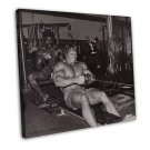 Arnold Schwarzenegger Bodybuilder Mr Olym Art 16x12 inch FRAMED CANVAS Print Decor