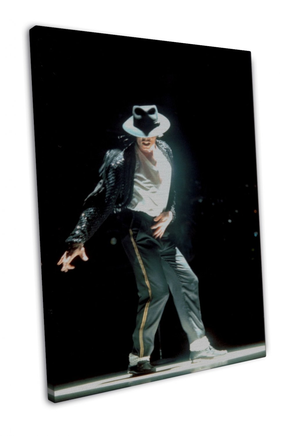 Michael Jackson Music Star Art 16x12 inch Framed Canvas Print Decor