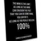 Bodybuilding Fitness Motivation 16x12 inch FRAMED CANVAS Print Decor