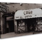 Punk Rock Music Club Venue Ny Cbgb Art 16x12 inch Framed Canvas Print Decor