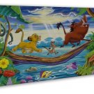 Lion King Movie Art 16x12 inch Framed Canvas Print Decor