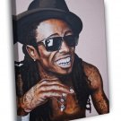 Lil Wayne Painting Art Hip Hop Rapper Music  20x16 inch FRAMED CANVAS WALL PRINT