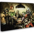 Batman Villains Cool Art Artwork WALL  20x16 inch FRAMED CANVAS PRINT