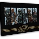 Bounty Hunters Star Wars Movie Awesome Painting Art WALL  20x16 inch FRAMED CANVAS PRINT