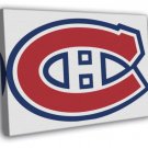 Montreal Canadiens Logo Hockey Sport Art  20x16 inch FRAMED CANVAS WALL PRINT