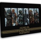 Bounty Hunters Star Wars Movie Awesome Painting Art WALL  20x16 inch FRAMED CANVAS PRINT