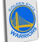 Golden State Warriors Logo Basketball Art  20x16 inch FRAMED CANVAS WALL PRINT