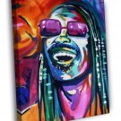 Stevie Wonder Music Portrait Amazing Painting Art  20x16 inch FRAMED CANVAS WALL PRINT
