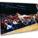 Dennis Rodman Chicago Bulls Jump Save Rebound  20x16 inch FRAMED CANVAS WALL PRINT