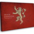 House Lannister Logo Sigil Game of Thrones  20x16 inch FRAMED CANVAS WALL PRINT