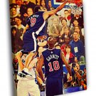 Vince Carter Painting Art Dunk Olympics 2000  20x16 inch FRAMED CANVAS WALL PRINT