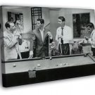 Rat Pack Petro BW Art WALL  20x16 inch FRAMED CANVAS PRINT