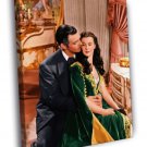 Gone With The Wind Retro Classic Movie Vintage WALL  20x16 inch FRAMED CANVAS PRINT