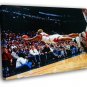 Dennis Rodman Chicago Bulls Jump Save Rebound  20x16 inch FRAMED CANVAS WALL PRINT