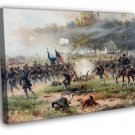 Battle of Antietam American Civil War Painting Art WALL  20x16 inch FRAMED CANVAS PRINT
