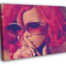 Rihanna Beautiful Portrait Pink Hair Amazing  20x16 inch FRAMED CANVAS WALL PRINT