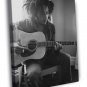 Bob Marley Guitar Reggae Singer Music BW WALL 20x16 inch FRAMED CANVAS PRINT