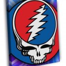 Grateful Dead Logo Rock Band Art WALL  20x16 inch FRAMED CANVAS PRINT