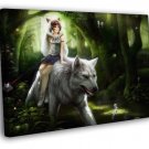 Princess Mononoke Wolf Amazing Anime Manga Art WALL  20x16 inch FRAMED CANVAS PRINT