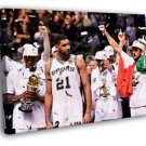 Tim Duncan San Antonio Spurs Finals Basketball WALL  20x16 inch FRAMED CANVAS PRINT