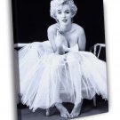 Marilyn Monroe Hot Retro Vintage Actress BW  20x16 inch FRAMED CANVAS WALL PRINT