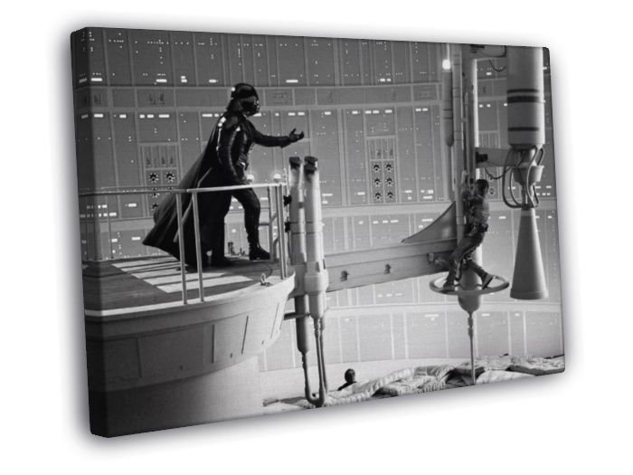 Star Wars The Empire Strikes Back Darth Vader Movie  20x16 inch FRAMED CANVAS WALL PRINT