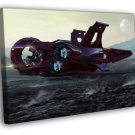 Star Citizen Amazing Spaceship Video Game  20x16 inch FRAMED CANVAS WALL PRINT
