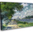 Nature Monet Retro Painting Vintage  20x16 inch FRAMED CANVAS WALL PRINT