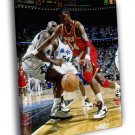 Hakeem Olajuwon The Dream Houston Rockets Game WALL  20x16 inch FRAMED CANVAS PRINT
