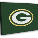 Green Bay Packers Football Logo Hockey Art WALL  20x16 inch FRAMED CANVAS PRINT