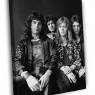 Queen Retro Young Freddie Mercury Brian May Band WALL  20x16 inch FRAMED CANVAS PRINT