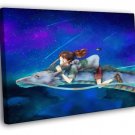 Spirited Away Beautiful Amazing Anime Manga  20x16 inch FRAMED CANVAS WALL PRINT