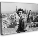 Marina Ginesta Spanish Civil War 1936 Rare Retro Old WALL  20x16 inch FRAMED CANVAS PRINT