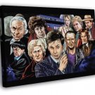 All Doctors David Tennant Art Doctor Who TV Series WALL  20x16 inch FRAMED CANVAS PRINT