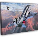 McDonnell Douglas F-4 Phantom II Air Forces Art War  20x16 inch FRAMED CANVAS WALL PRINT