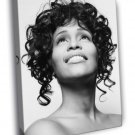 Whitney Houston Cute Portrait Hot Music Singer  20x16 inch FRAMED CANVAS WALL PRINT