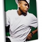 Chris Brown Awesome Portrait Handsome Music Singer WALL  20x16 inch FRAMED CANVAS PRINT