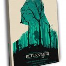 Star Wars Return of the Jedi Darth Vader AT-ST WALL  20x16 inch FRAMED CANVAS PRINT