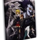 Death Note Characters Anime Manga Art  20x16 inch FRAMED CANVAS WALL PRINT