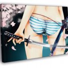 Youmu Konpaku Touhou Girl Panties Ass Anime  20x16 inch FRAMED CANVAS WALL PRINT