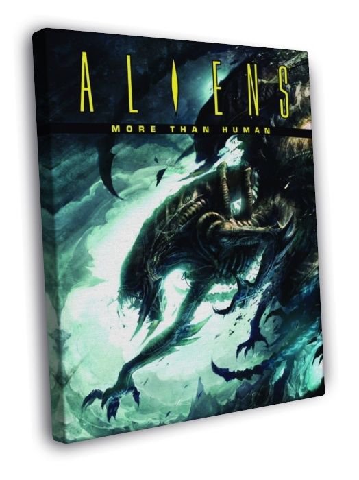 Aliens Xenomorph Creepy Creatures Art  20x16 inch FRAMED CANVAS WALL PRINT