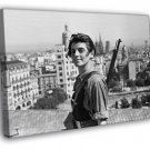 Marina Ginesta Spanish Civil War 1936 Rare Retro Old  20x16 inch FRAMED CANVAS WALL PRINT