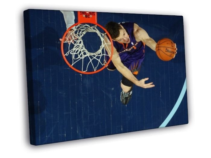 Goran Dragic Reverse Layup Phoenix Suns Basketball WALL  20x16 inch FRAMED CANVAS PRINT