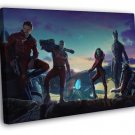 Guardians of the Galaxy Movie Characters Groot Rocket  20x16 inch FRAMED CANVAS WALL PRINT
